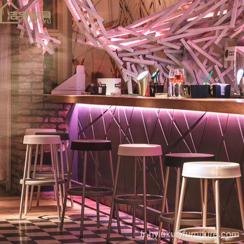 Comptoir de bar long commercial en acrylique table de bar led